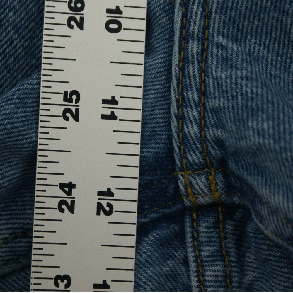 VTG Lauren Jeans Co Green Label High Rise Tapered Mom Jeans Light Wash Size 16